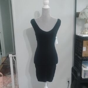 Society Black Mini Dress